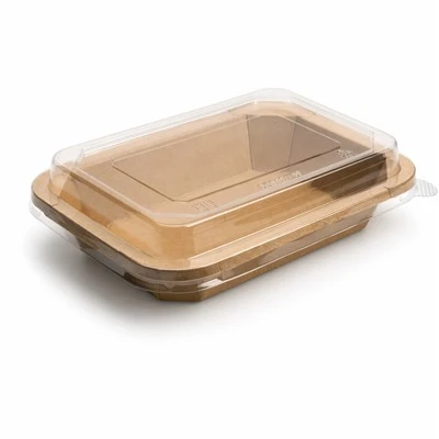 500 ml līdzņemami astoņstūraini pārtikas trauki